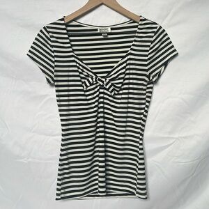 Unique Vintage short sleeved striped top : Size S/4